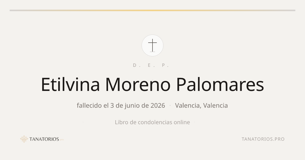Memorial de Etilvina Moreno Palomares