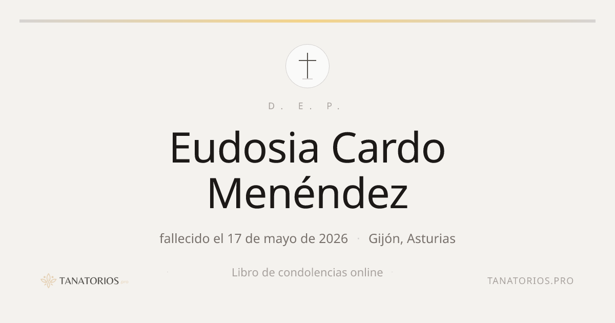 Memorial de Eudosia Cardo Menéndez