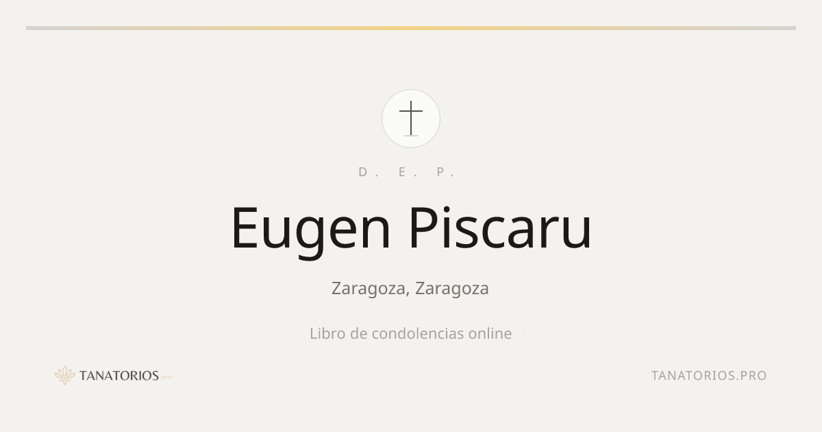 Memorial de Eugen Piscaru
