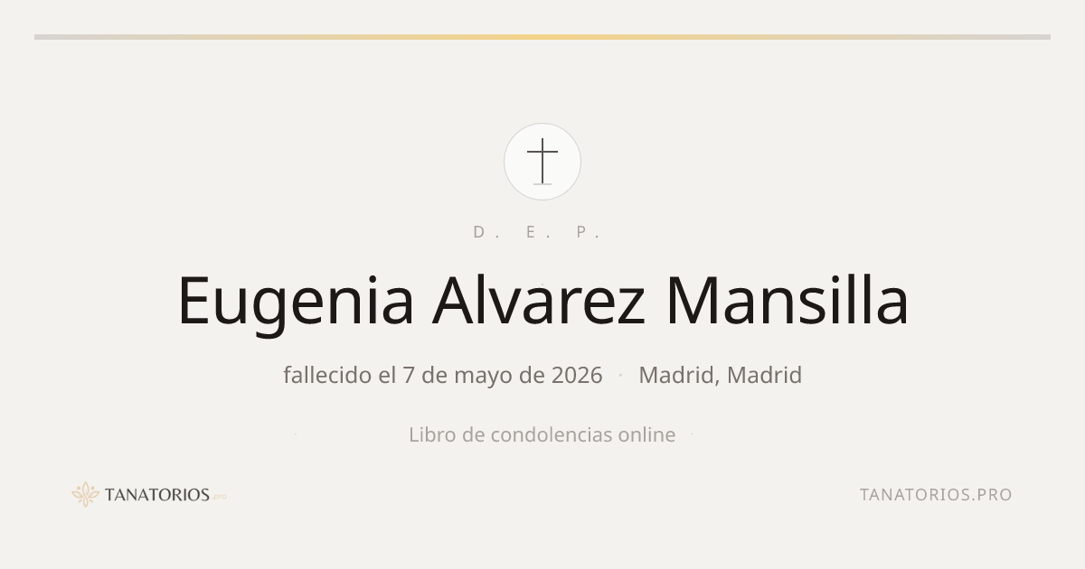 Memorial de Eugenia Alvarez Mansilla