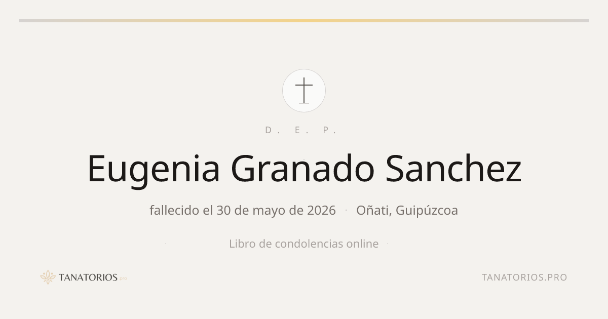 Memorial de Eugenia Granado Sanchez