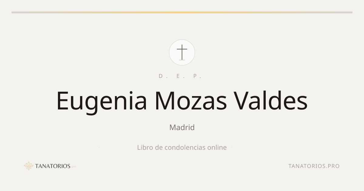 Memorial de Eugenia Mozas Valdes