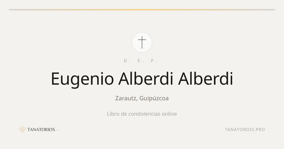 Memorial de Eugenio Alberdi Alberdi