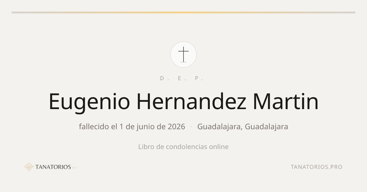 Memorial de Eugenio Hernandez Martin
