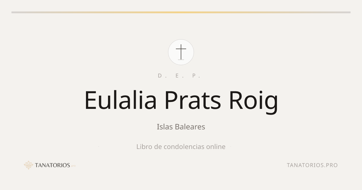 Memorial de Eulalia Prats Roig