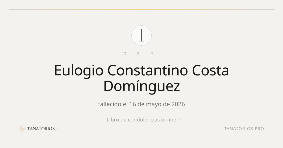 Memorial de Eulogio Constantino Costa Domínguez