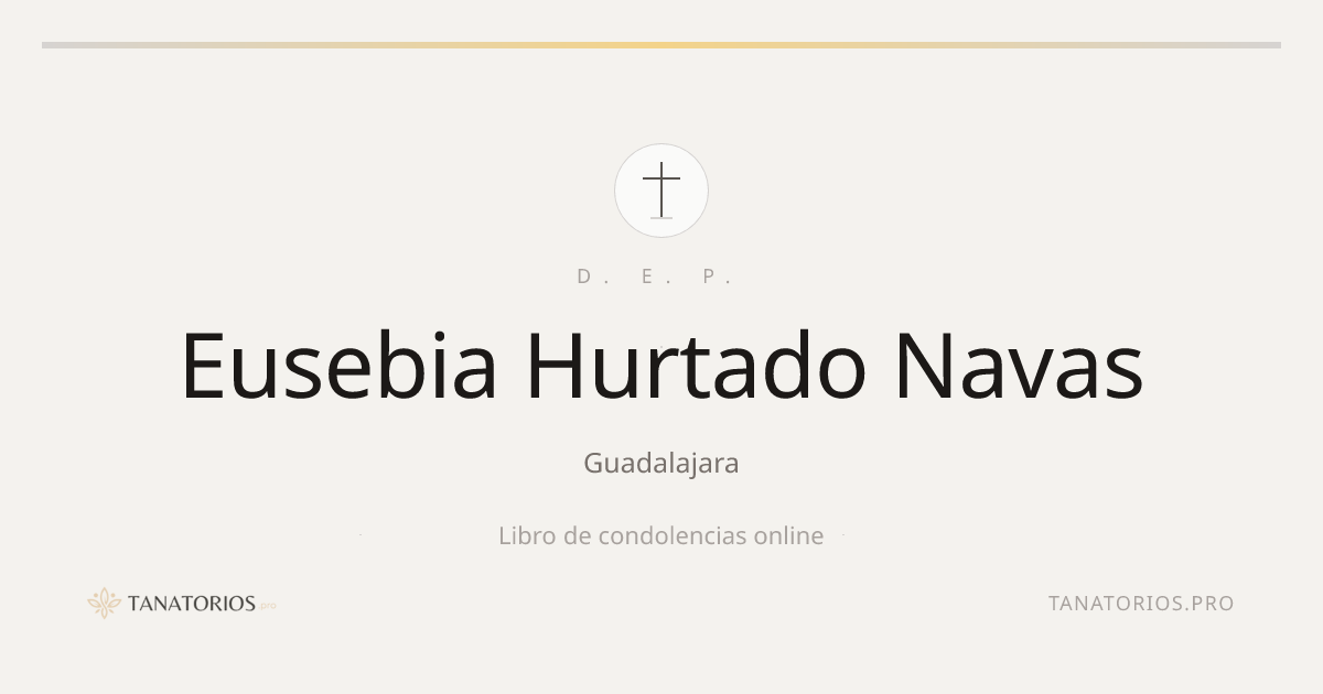Memorial de Eusebia Hurtado Navas