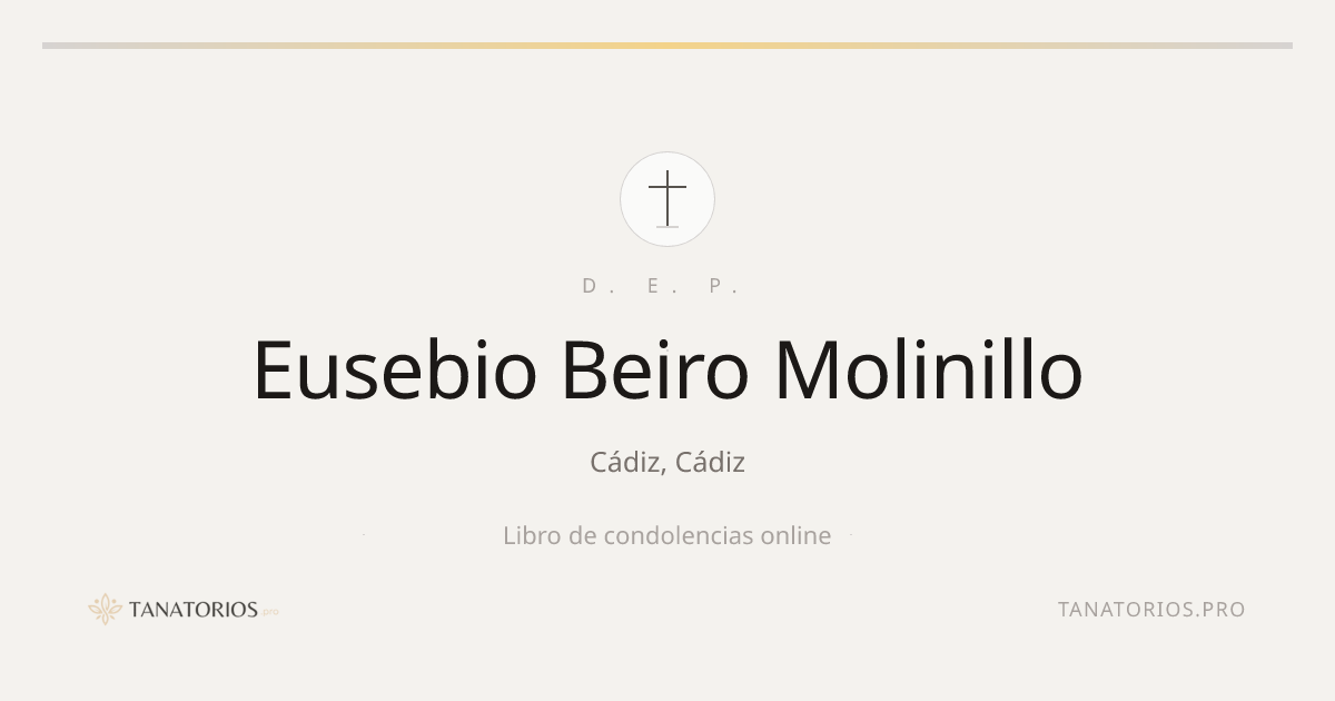 Memorial de Eusebio Beiro Molinillo