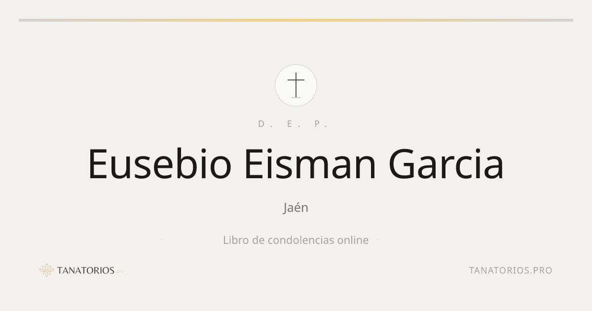 Memorial de Eusebio Eisman Garcia