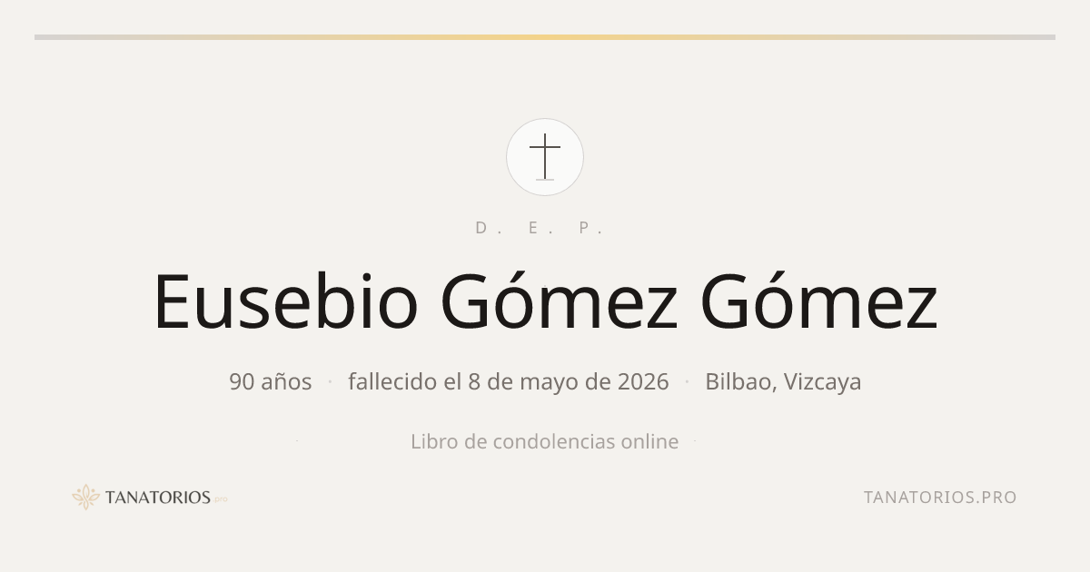 Memorial de Eusebio Gómez Gómez