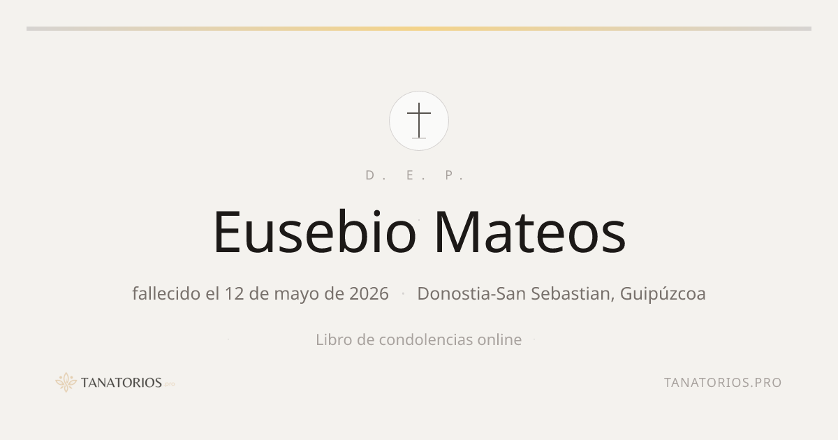 Memorial de Eusebio Mateos