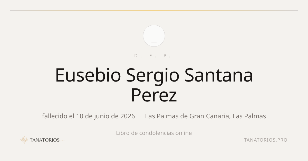 Memorial de Eusebio Sergio Santana Perez