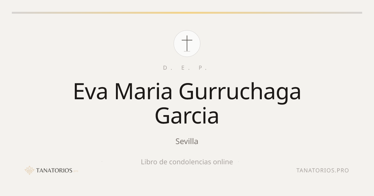 Memorial de Eva Maria Gurruchaga Garcia