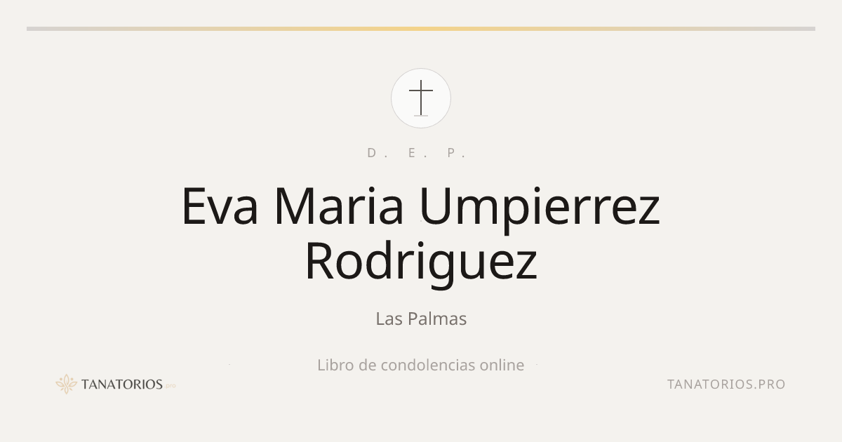 Memorial de Eva Maria Umpierrez Rodriguez