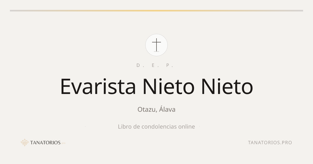 Memorial de Evarista Nieto Nieto