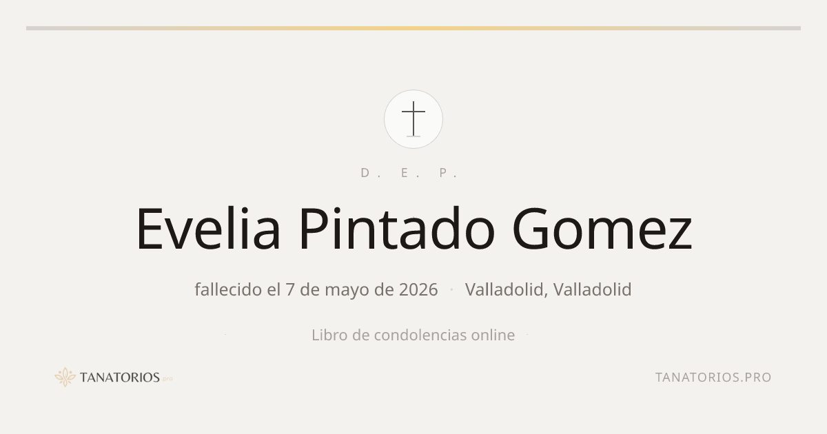 Memorial de Evelia Pintado Gomez