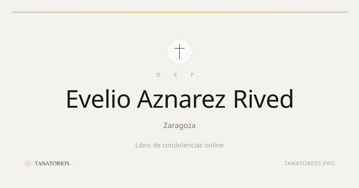 Memorial de Evelio Aznarez Rived