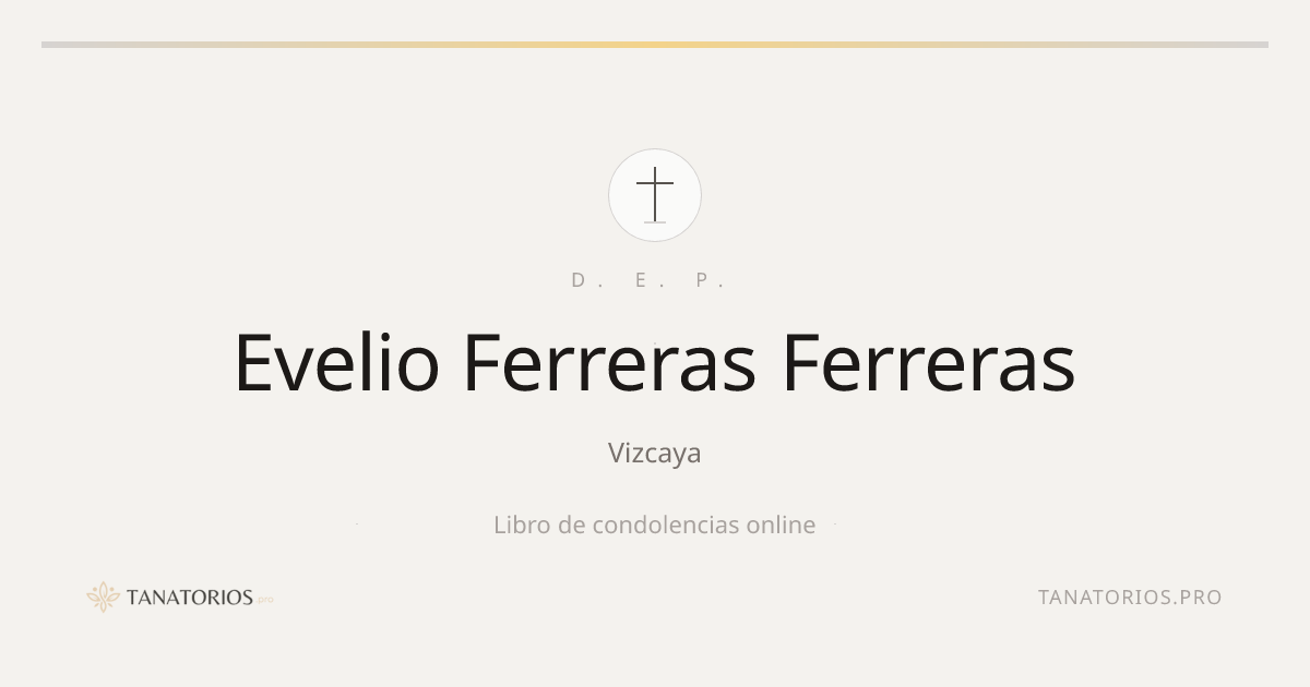 Memorial de Evelio Ferreras Ferreras