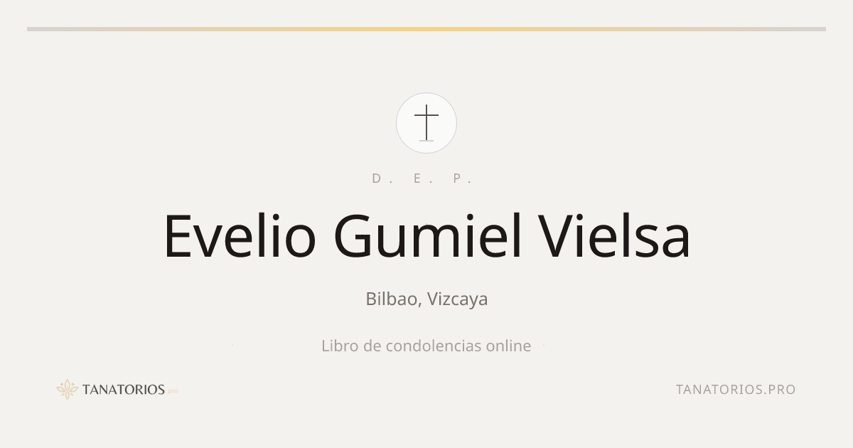 Memorial de Evelio Gumiel Vielsa