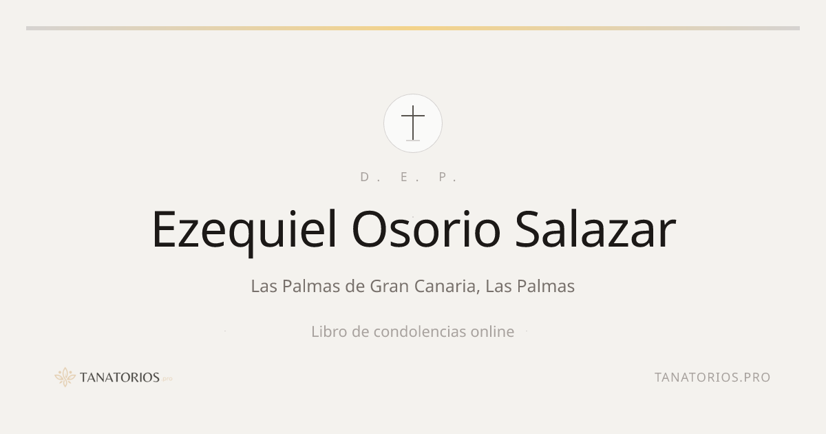 Memorial de Ezequiel Osorio Salazar