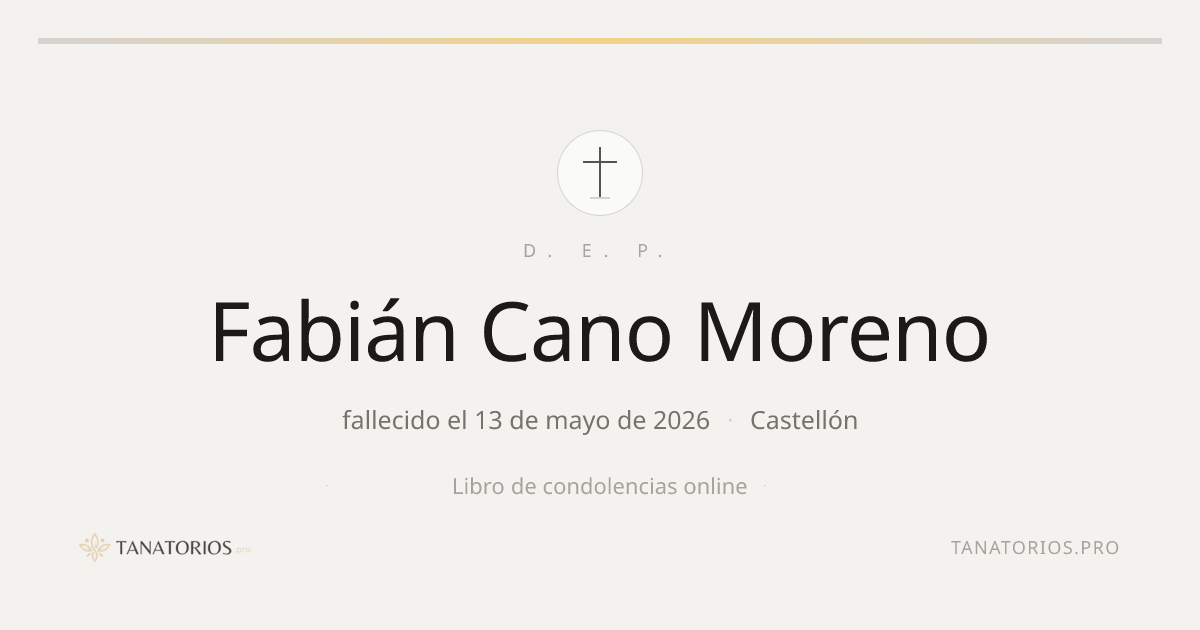 Memorial de Fabián Cano Moreno
