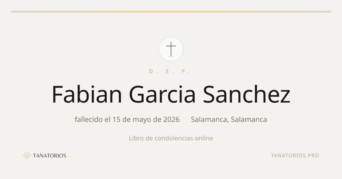 Memorial de Fabian Garcia Sanchez