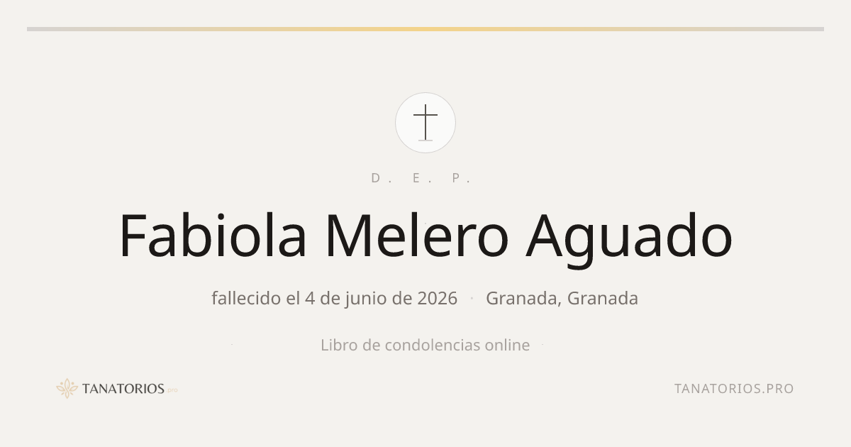Memorial de Fabiola Melero Aguado
