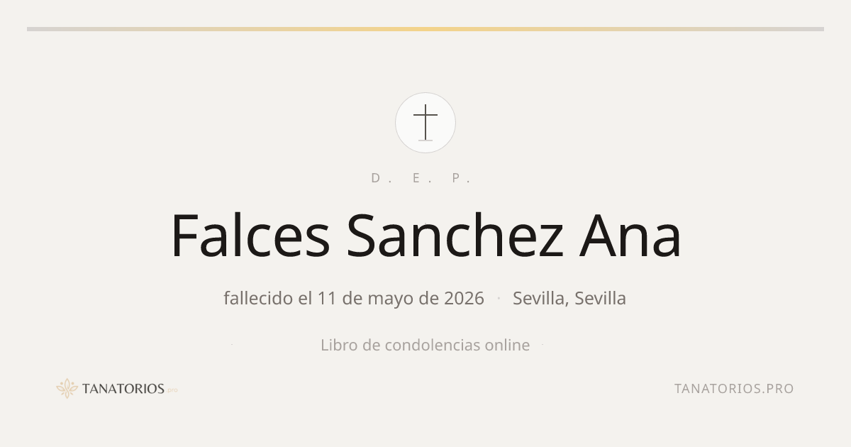 Memorial de Falces Sanchez Ana
