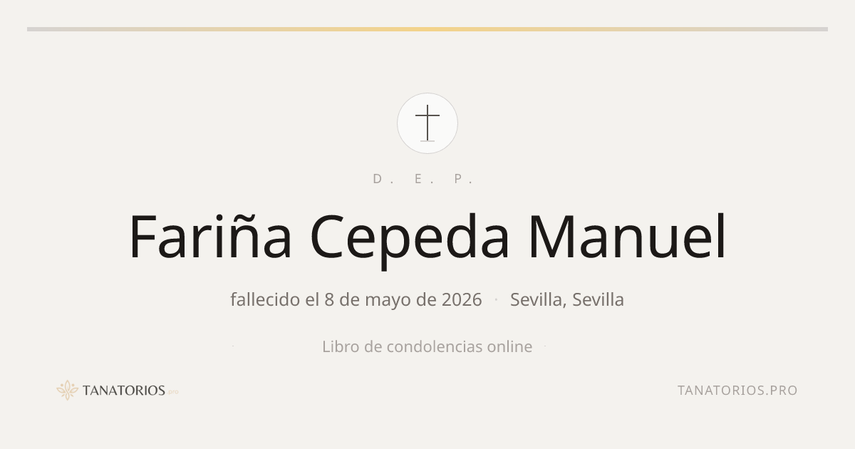 Memorial de Fariña Cepeda Manuel