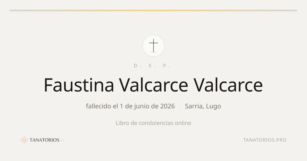 Memorial de Faustina Valcarce Valcarce