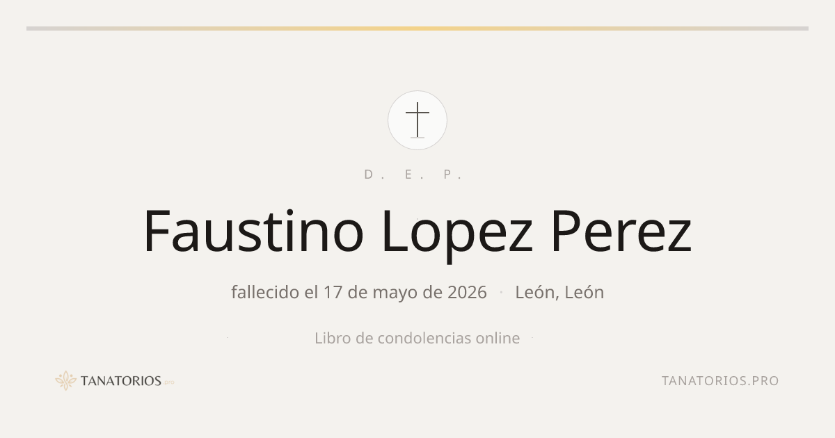 Memorial de Faustino Lopez Perez