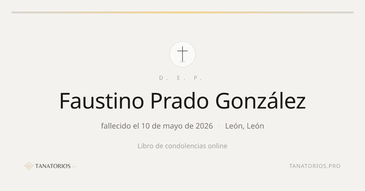 Memorial de Faustino Prado González