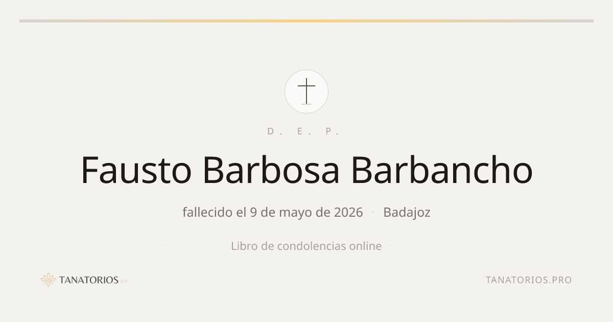 Memorial de Fausto Barbosa Barbancho