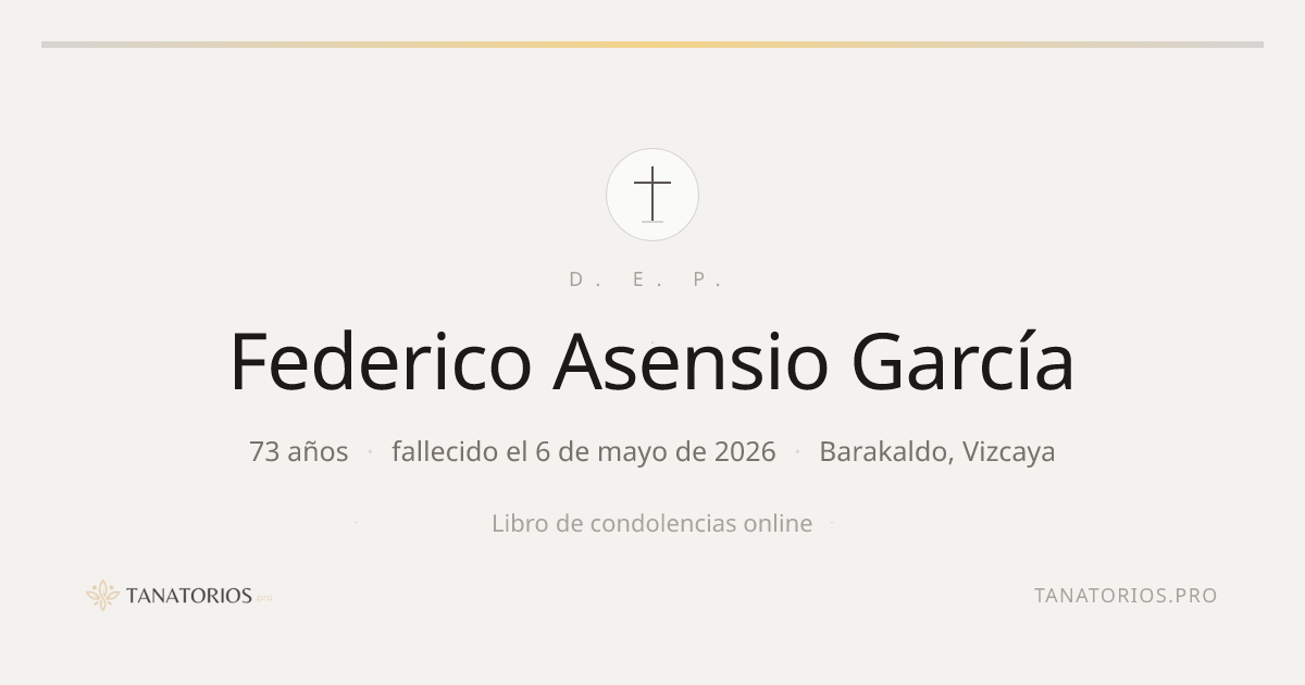 Memorial de Federico Asensio García