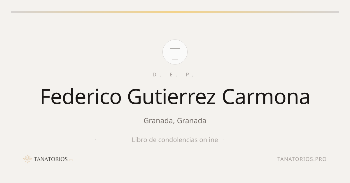 Memorial de Federico Gutierrez Carmona
