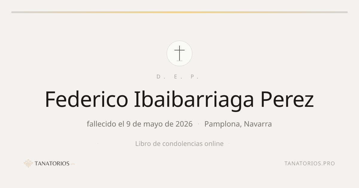 Memorial de Federico Ibaibarriaga Perez