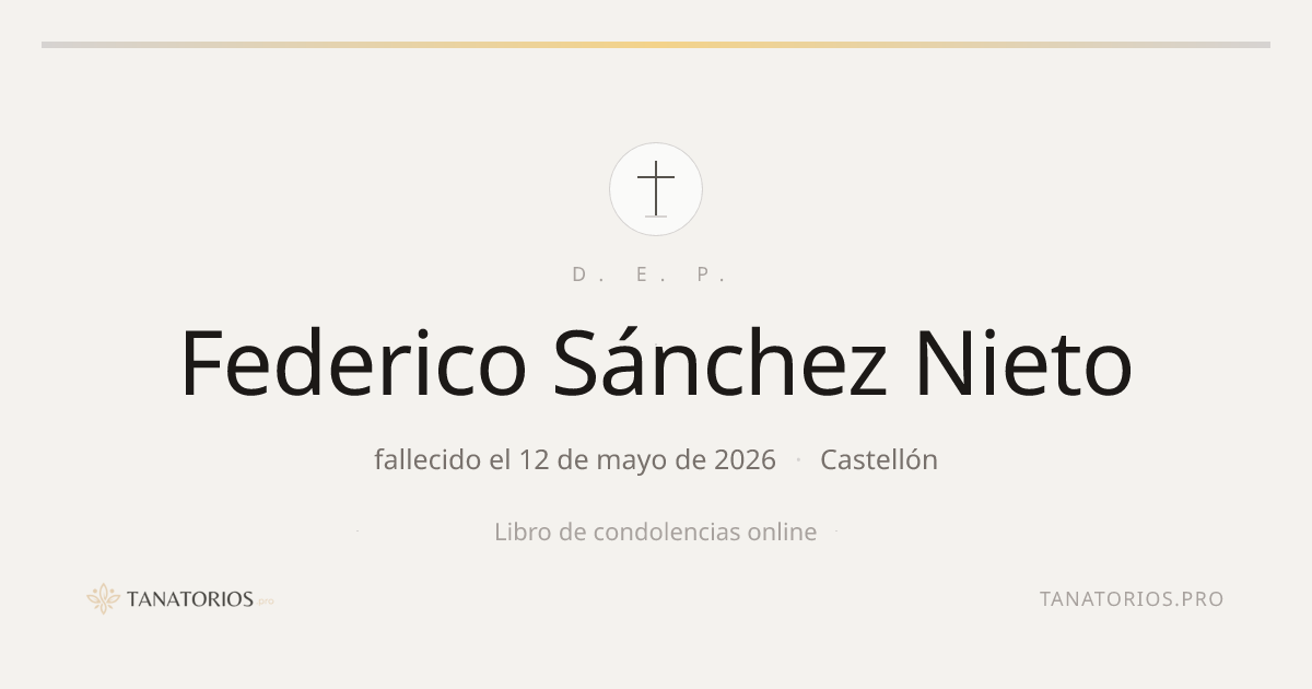 Memorial de Federico Sánchez Nieto