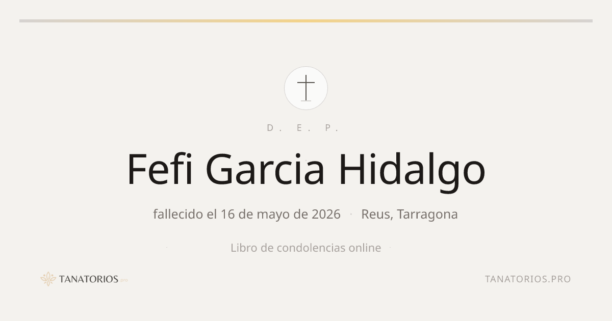 Memorial de Fefi Garcia Hidalgo