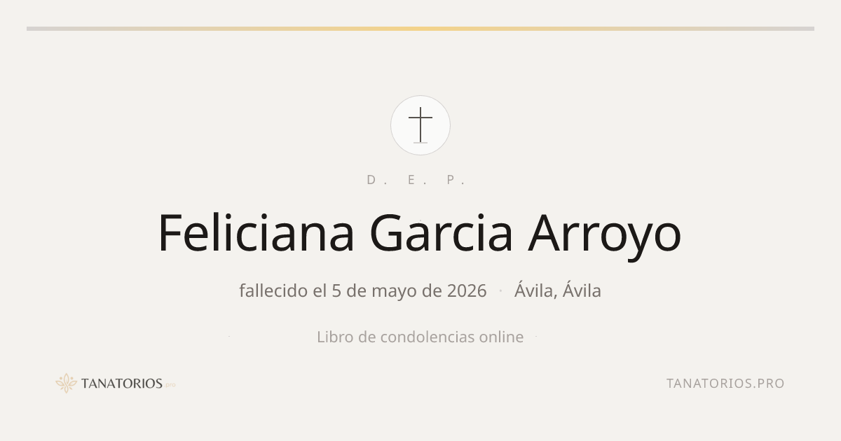 Memorial de Feliciana Garcia Arroyo