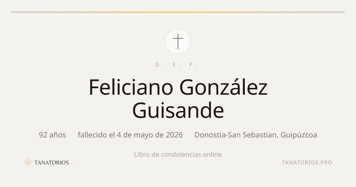 Memorial de Feliciano González Guisande