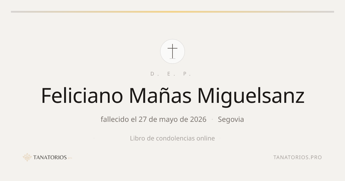 Memorial de Feliciano Mañas Miguelsanz