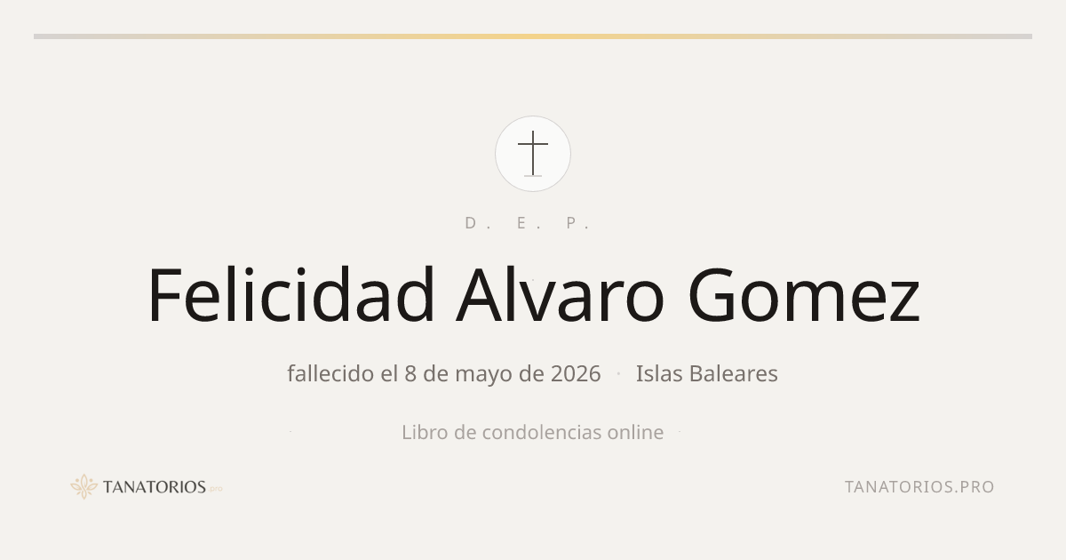 Memorial de Felicidad Alvaro Gomez