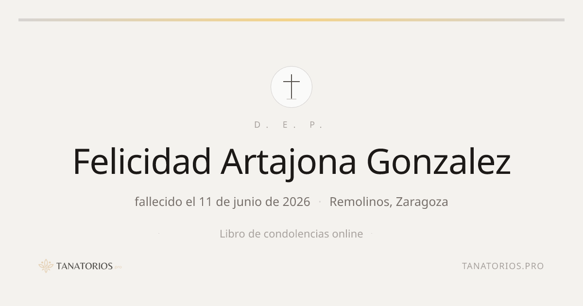 Memorial de Felicidad Artajona Gonzalez