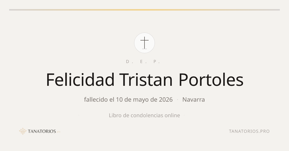Memorial de Felicidad Tristan Portoles
