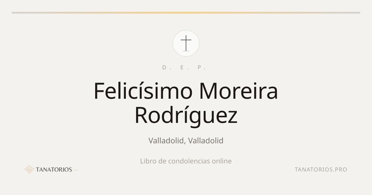 Memorial de Felicísimo Moreira Rodríguez
