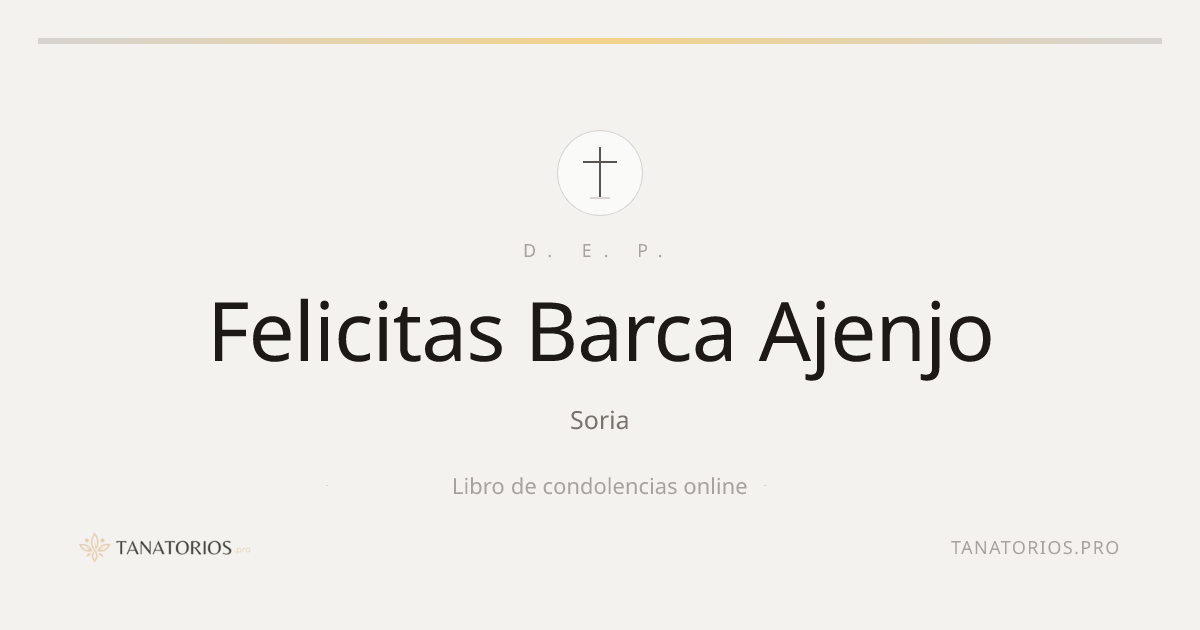 Memorial de Felicitas Barca Ajenjo