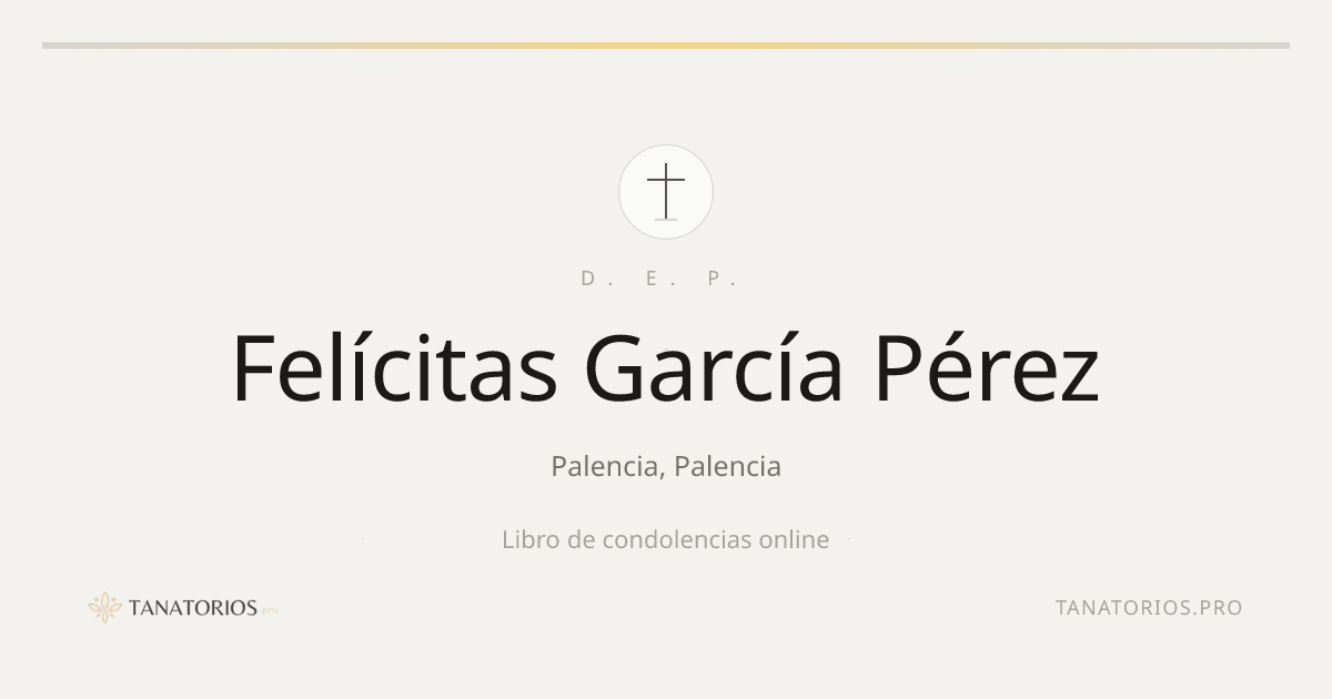 Memorial de Felícitas García Pérez
