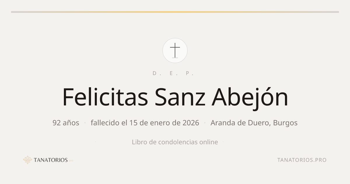 Memorial de Felicitas Sanz Abejón
