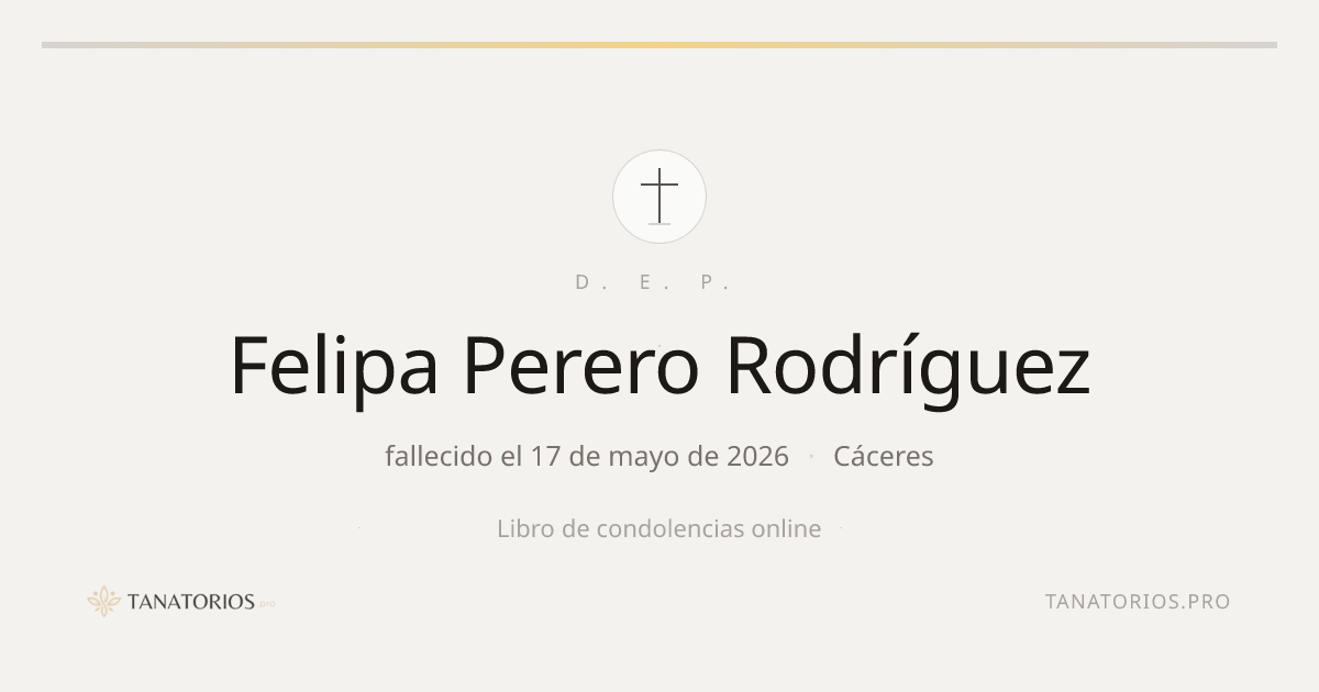 Memorial de Felipa Perero Rodríguez