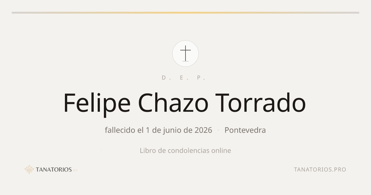 Memorial de Felipe Chazo Torrado